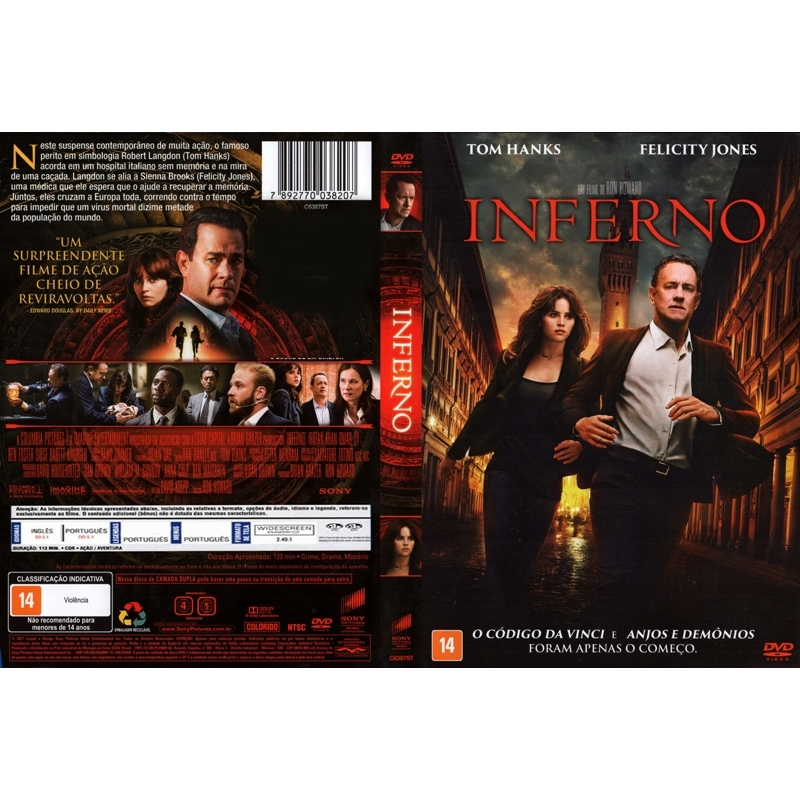 Inferno     Tom Hanks    dublado e legendado 6922-inferno  O renomado professor de simbologia de Harvard, Robert Langdon
