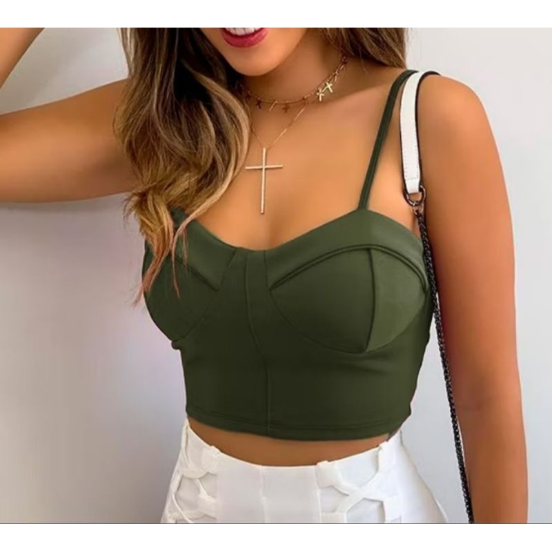 Cropped Estruturado de luxo em Oferta na Shopee