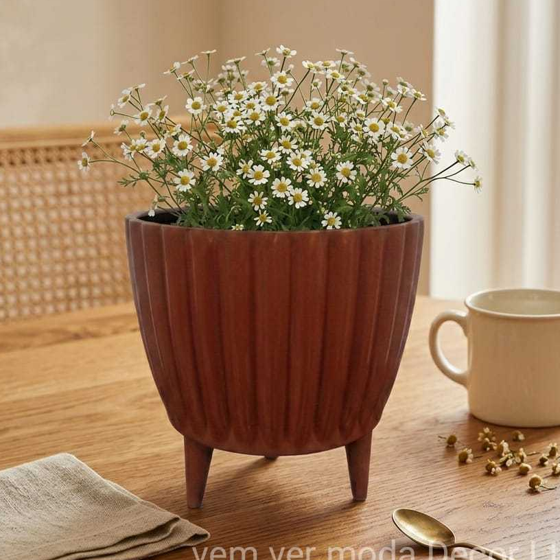 Vaso Cachepot Mini Squash Decorativo para Plantas e Flores N3 17x16