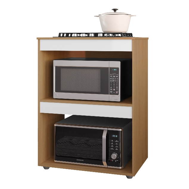 Balcão para Cooktop Adriana 4 ou 5 bocas para Microondas e Forno eletrico