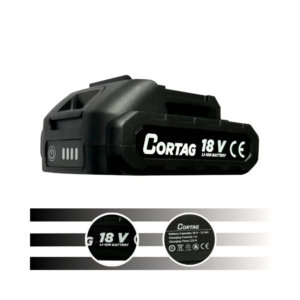 Bateria 62961 Para Máquina Mac 100 18v 1,5ah Íon Lítio Cortag