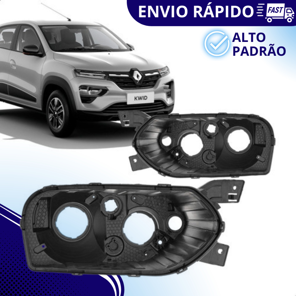Par Carcaça Farol Kwid 2022 2023 2024 2025 Inferior Ambos La