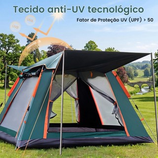 Barraca Tenda de camping automática portatil grande impermeável para acampamento de 4-6-8 pessoas