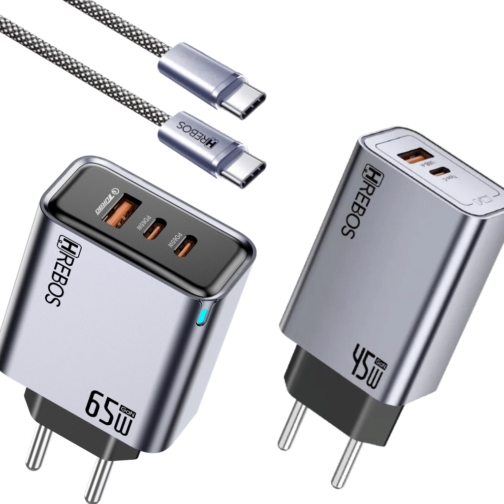 Carregador  Celular Turbo 45W 65W USB-C PD + Cabo Type-C Carga Rápida Carregador Rapido