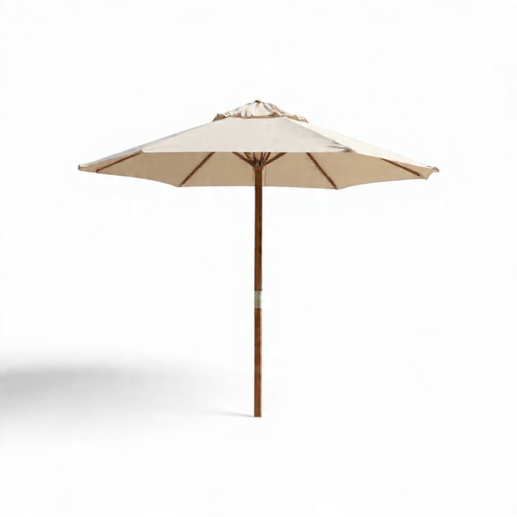 Guarda Sol Madeira 2,40m Sombreiro Piscina Praia Churrasco