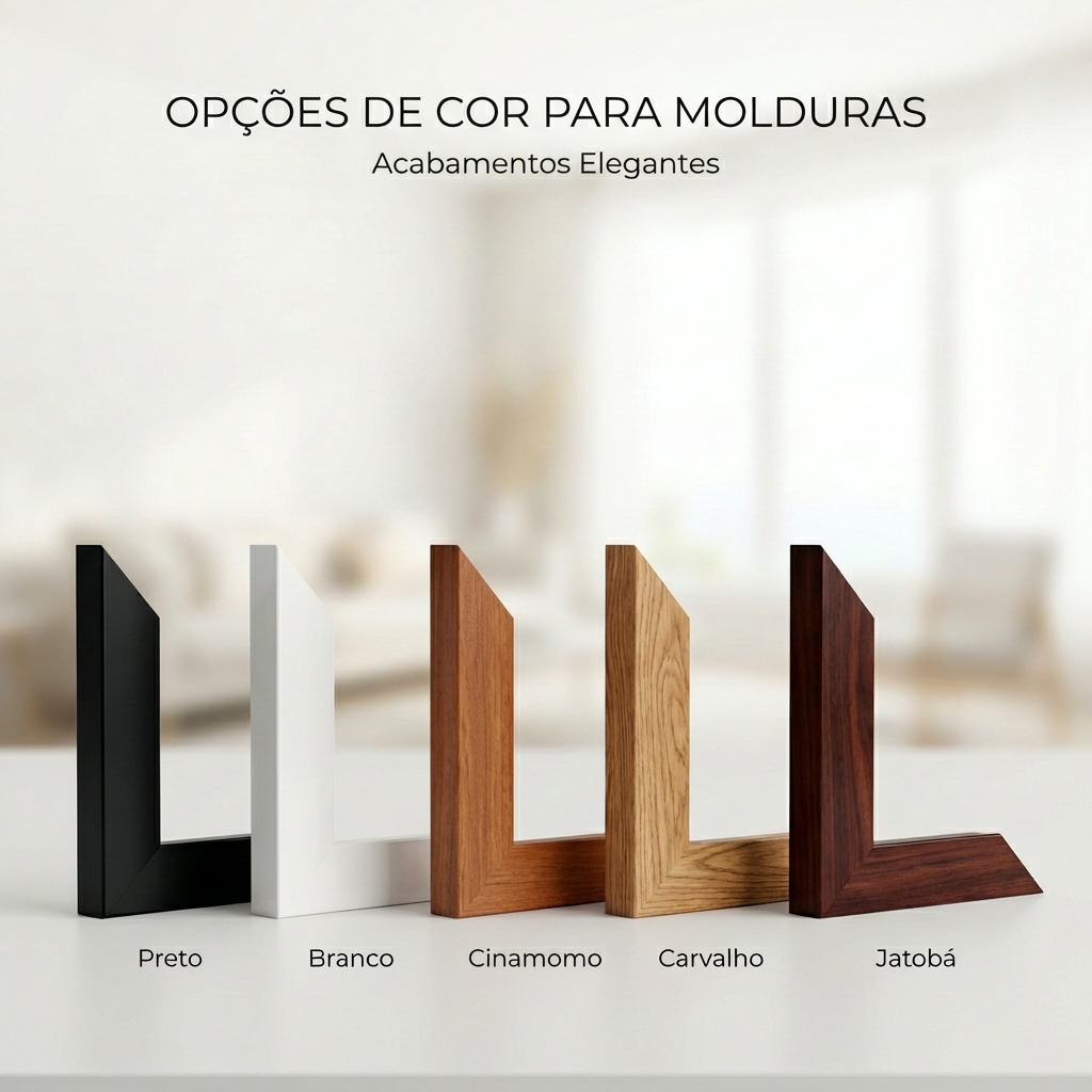 Kit 3 quadro porta retrato decorativo sala quarto com vidro acrilico tamanho 40x40 — imagem 2 de 2