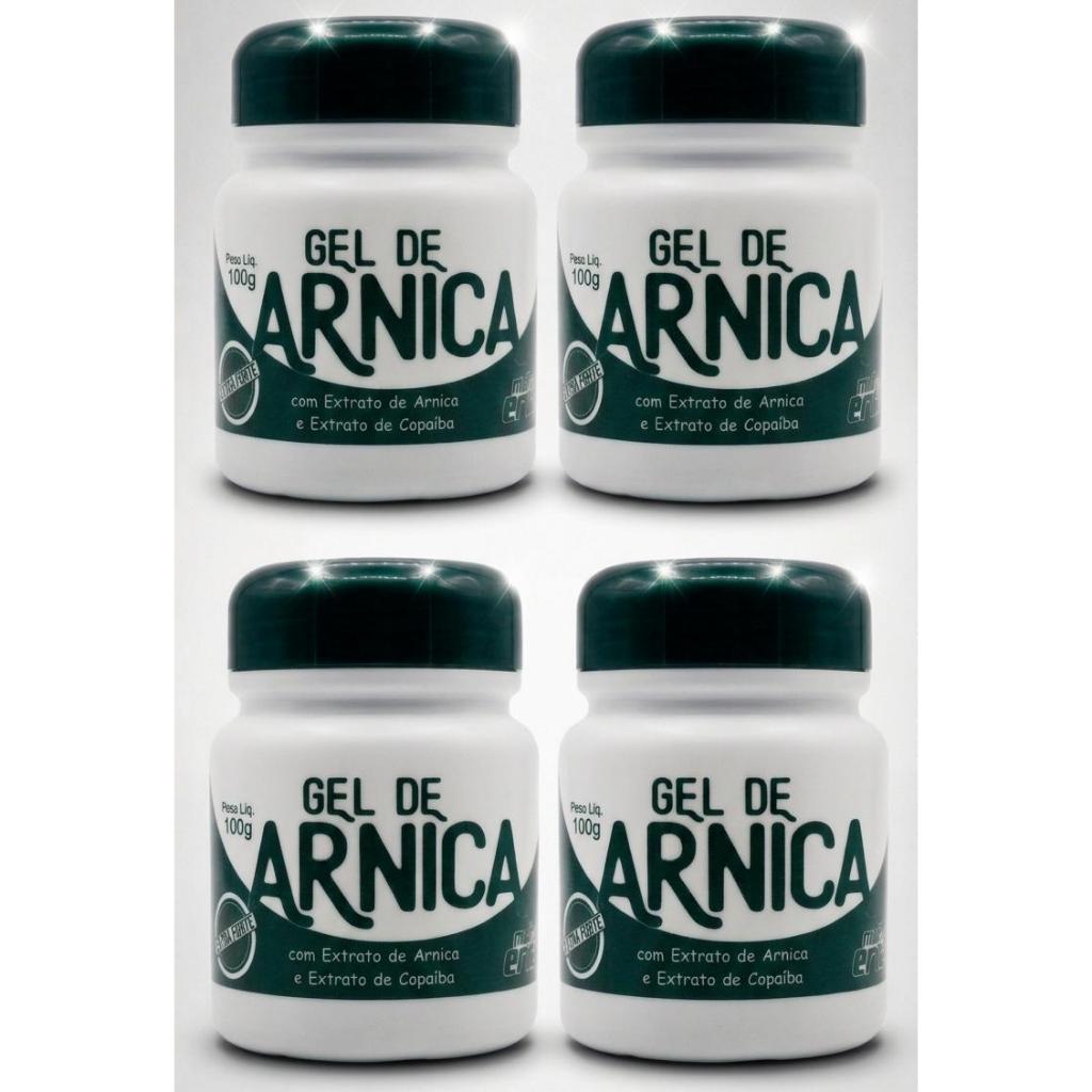 GEL DE ARNICA OLEO DE COPAIBA MULTI ERVAS 100gr DEMAZON KIT 4 UND