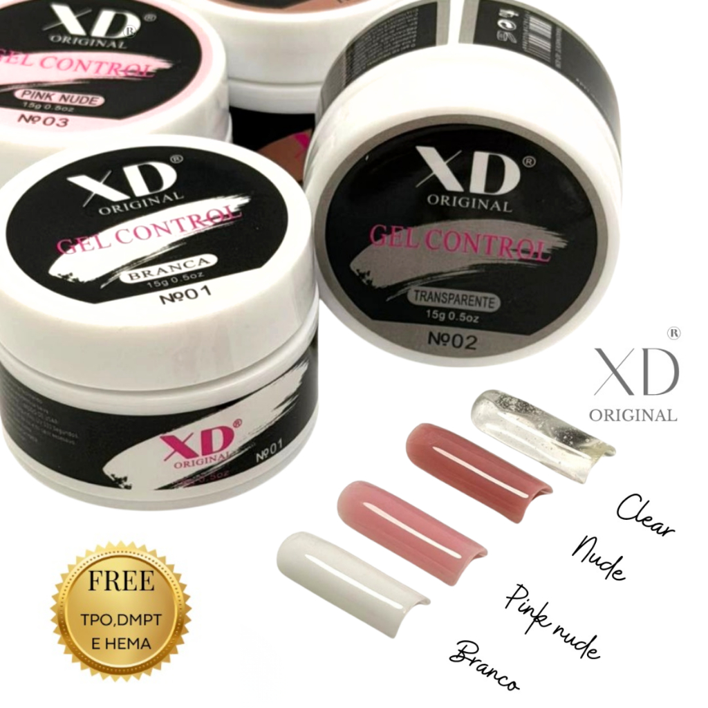 Gel Control 15g XD Original Para Unhas Gel fibra XED XD Profissional Alongamento