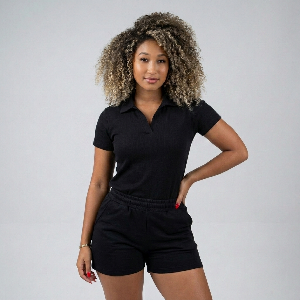 Blusa Polo Feminina Tecido Ribana Canelada Diversas Cores P M G GG Tecido Premium em Oferta na Shopee