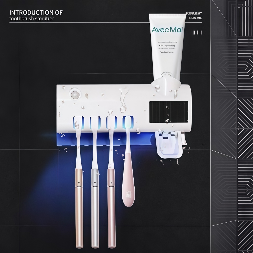 Dispenser Aplicador Creme Dental Automático Pasta Dente Suporte Escovas-K8