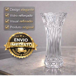 Vaso Decorativo Vidro Luxuoso Diversos Modelos Resistente Flores Festas Mesa Posta Resistente em Oferta na Shopee