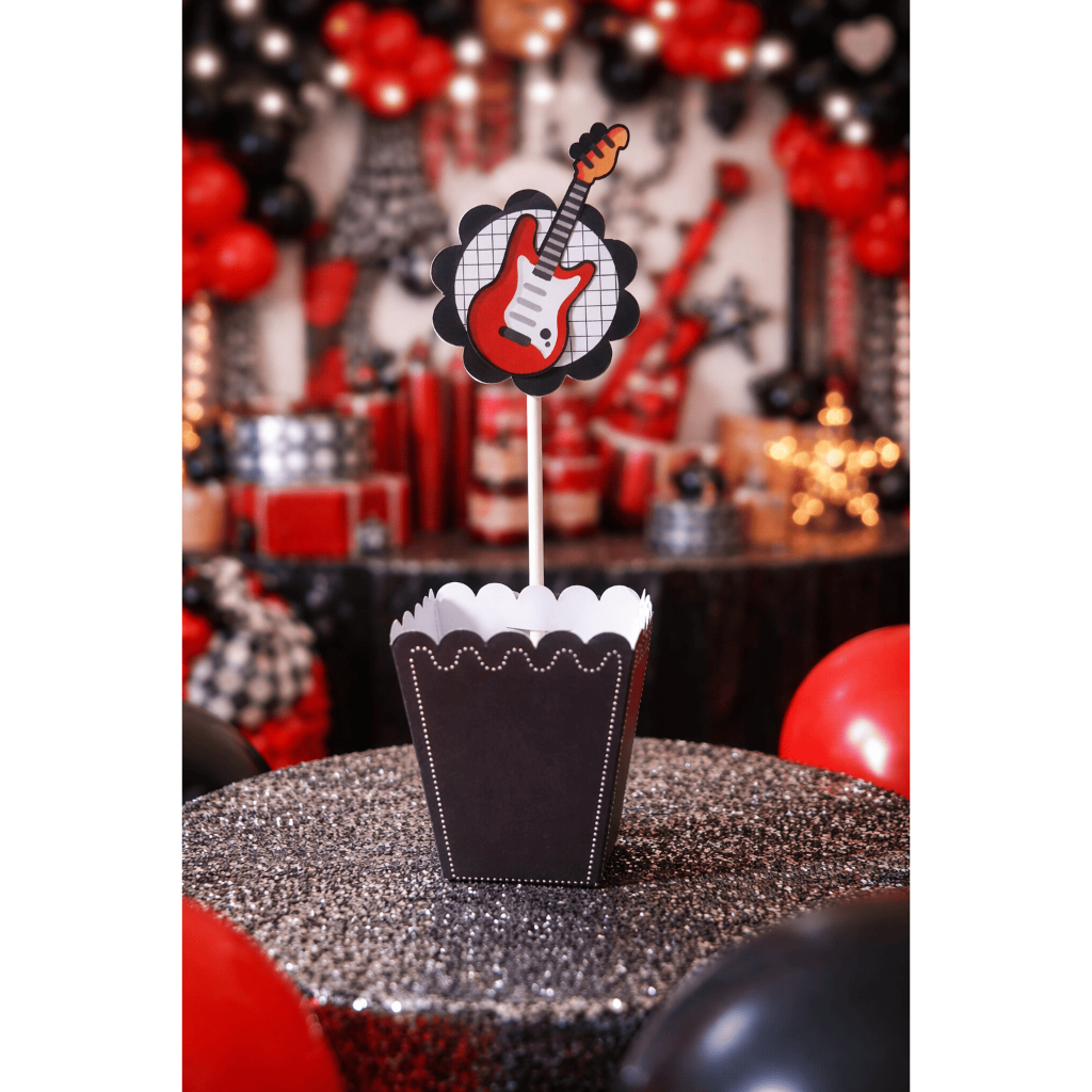 Centro de Mesa  Cachepot Rock Lembrancinhas Personalizadas Mesversário Aniversário