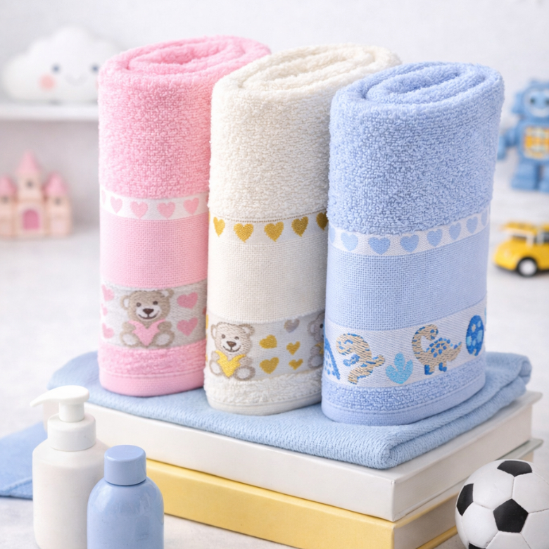 Toalha Banho Kids Infantil Menino Menina Criança Praia Bordar Ponto Cruz 100% Algodão Laune Haus em Oferta na Shopee