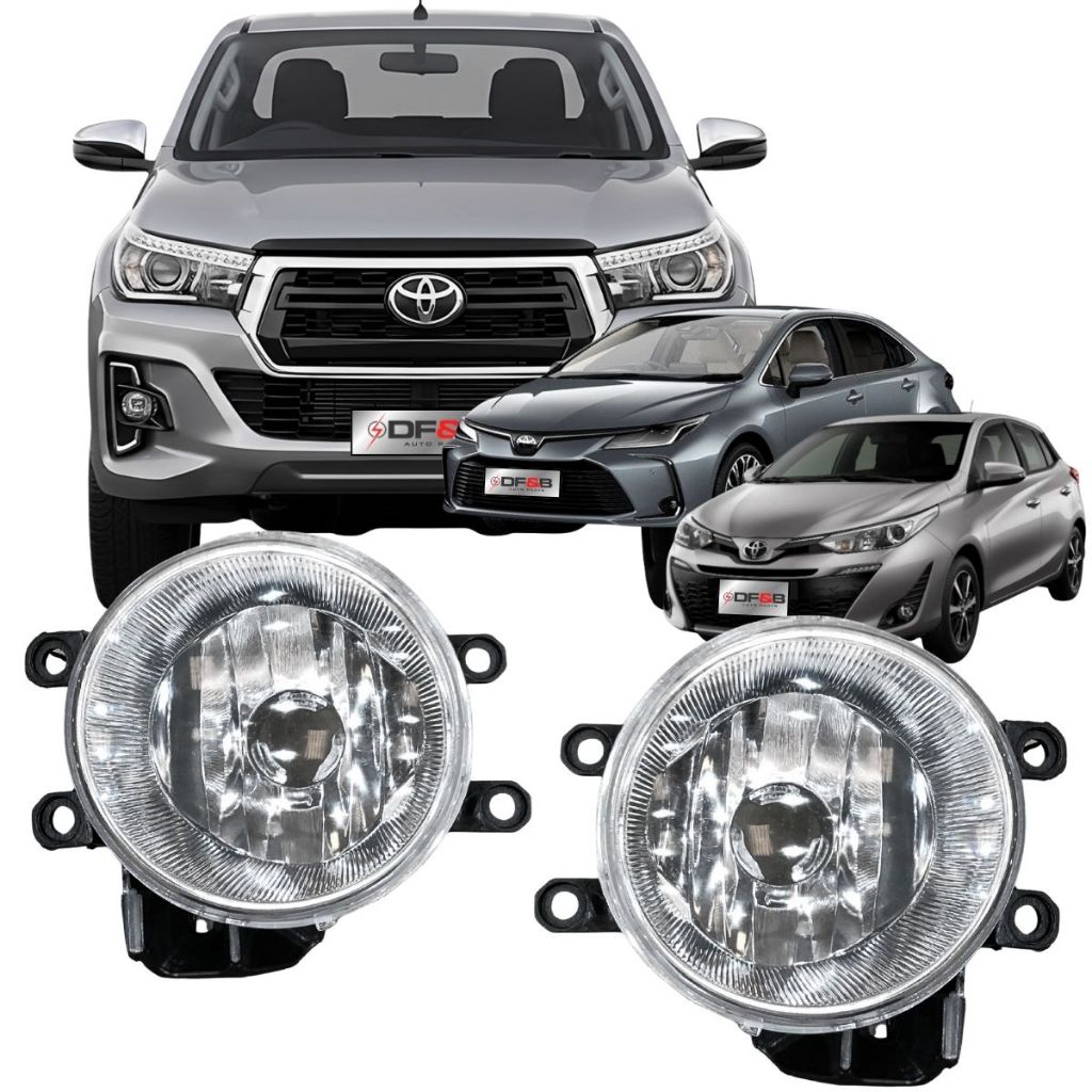 Farol Milha Auxiliar Hilux Sr Srv 16 2017 2018 2019 2020