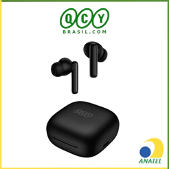 Fone de Ouvido QCY T13 ANC, Sem Fio Bluetooth 5.3 TWS, IPX5, Modo Gamer Baixa Latência