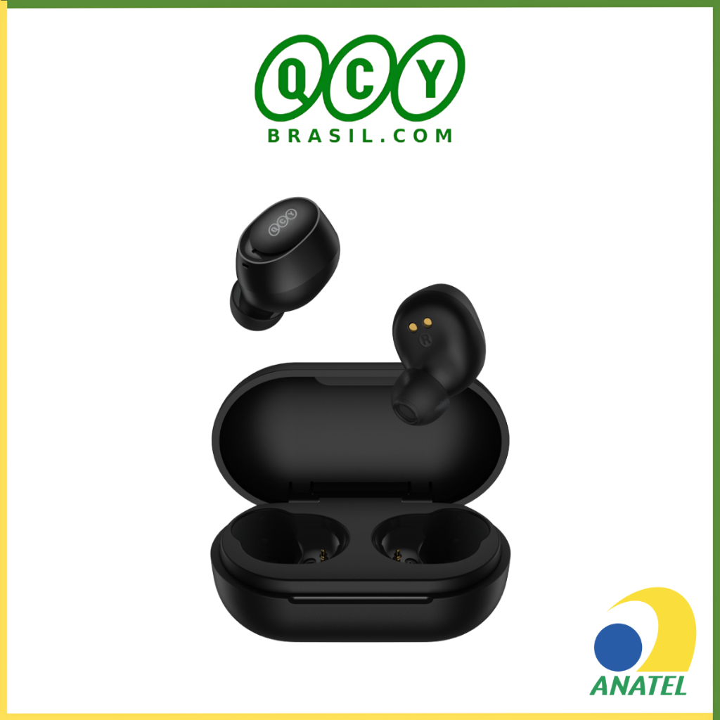 Fone de Ouvido QCY T27 Arcbuds Lite, Sem Fio Bluetooth 5.3 TWS, Cancelamento de Ruído ENC T 27