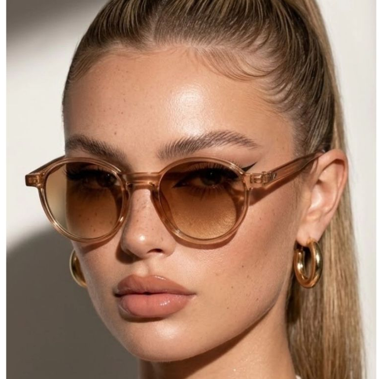 Óculos de Sol Rio Redondo Premium Flexível Clássico Oldstyle Retrô Vintage uv400 Feminino