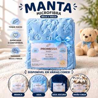 Manta Bebê 3D Microfibra Ultra Macia Cobertor Mantinha Maternidade Menino Perfeita