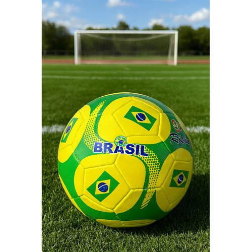 Bola de Futebol de Campo n 5 Estampa do Brasil - Copa do mundo - Diversao com Estilo
