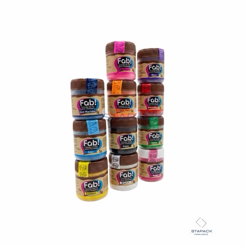 CORANTE EM PÓ PARA CHOCOLATE 5g CORES FAB!