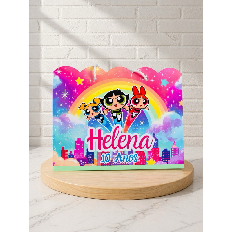 SACOLINHA PEGUE EMONTE DAS MENINAS SUPER PODEROSAS/ LEMBRANCINHAS / SACOLINHA PERSONALIZADA / ANIVERSÁRIO/ PEGUE E MONTE