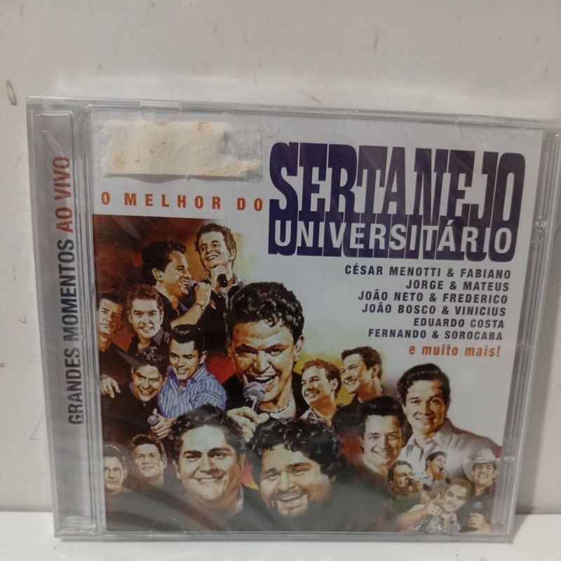 Cd O Melhor do Sertanejo Universitário Jorge e Mateus, João Bosco e Vinícius, Fernando e Sorocaba... Lacrado de Fabrica