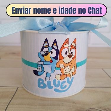 Kit Tubolata Personalizada (5X6) BLUEY MENINO - Aniversário Batizado Lembrancinha Chá de Bebê