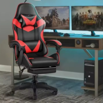 Imagem Cadeira Gamer Ergonômica - Escritório, Casa e Universitário com Reclinação e Altura Ajustável