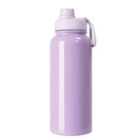 Garrafa Térmica para Sublimação com Parede Dupla Tampa Cantil Lilas - 900ml