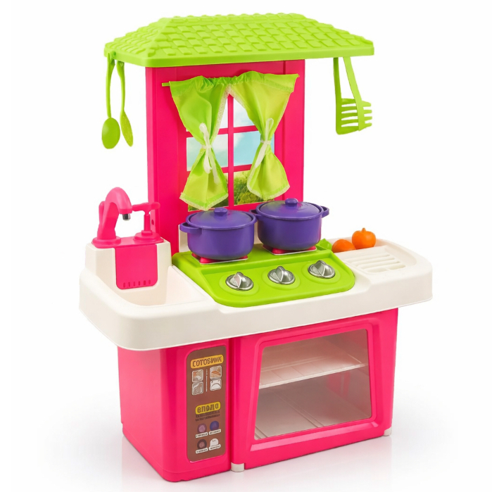 Cozinha Glamourosa Infantil Lua de Cristal com Acessórios e Torneira que sai águ