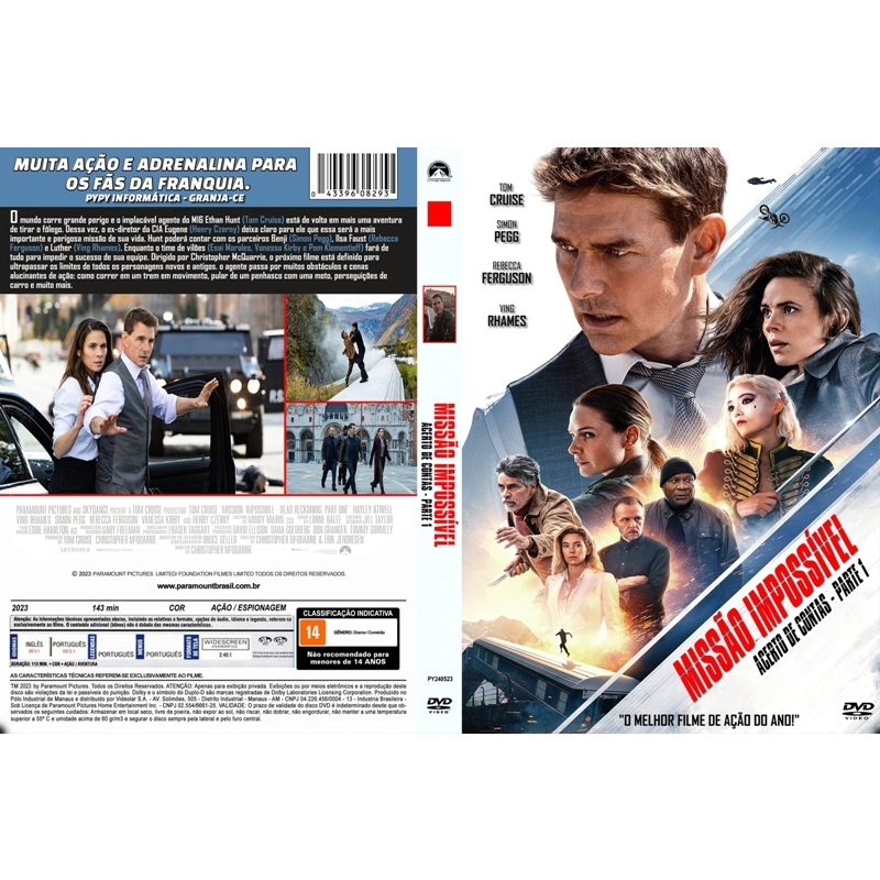 Missão Impossível 7 Acerto de Contas Parte 1   Tom Cruise,  DUBLADO E LEGENDADO  Missão Impossível 7: Acerto de Contas P