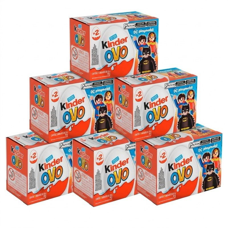 Kit Kinder Ovo Playmobil DC | Caixas Lacradas com Surpresa