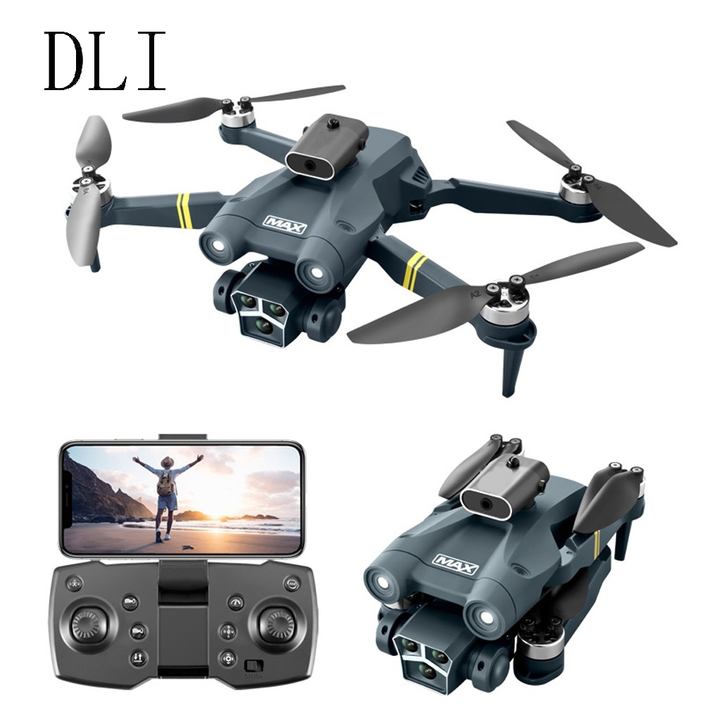 DLI Mini Drone M3 Max Com Dual Câmera 4k Preto 2.4ghz 2 Bateria