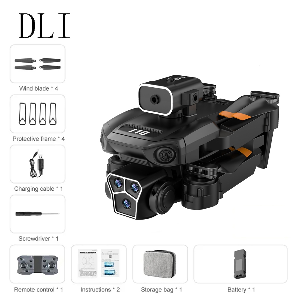 DLI Drone Com Câmera Dual Dobrável E Desvio De Obstáculos Drone Dobrável Para Fotografia Aérea HD