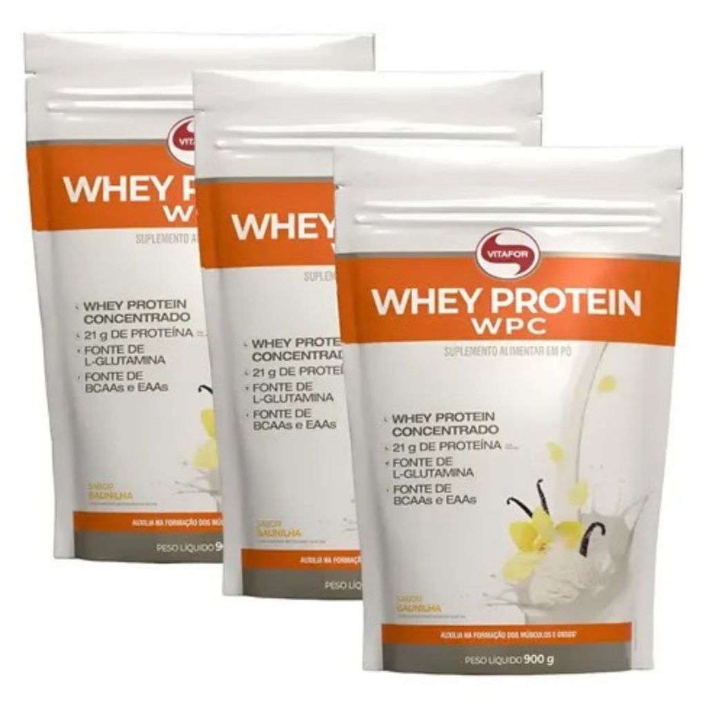 WHEY PROTEIN WPC POUCH 900G - VITAFOR