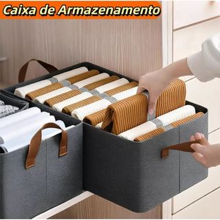 Caixa De Armazenamento de roupa Cesto Organizador de Guarda-Roupas, Multiuso Rígido Caixa