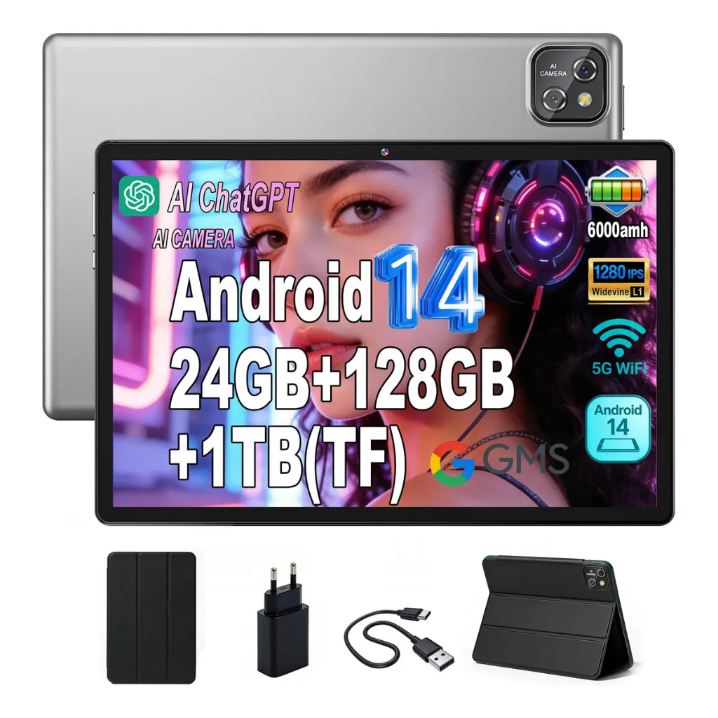 Tablet Pad 24 RAM +128gb Rom +1TB TF 5G WIFI 10.1