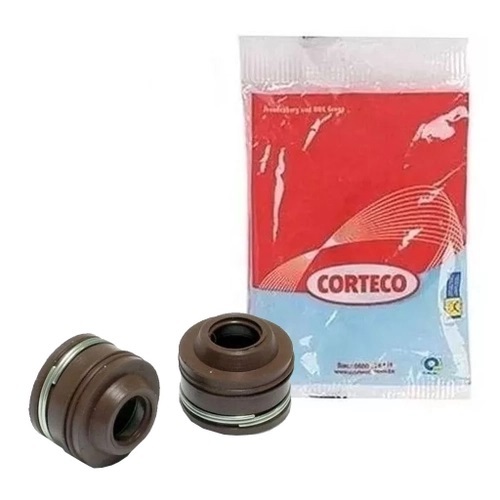Detalhes do PAR RETENTOR VALVULA CORTECO TITAN 125 150 BIZ 100 125 FAN 125 150 DREAM CBX 250 BROS XRE RESISTEONTE ENCAIXE PRECISO