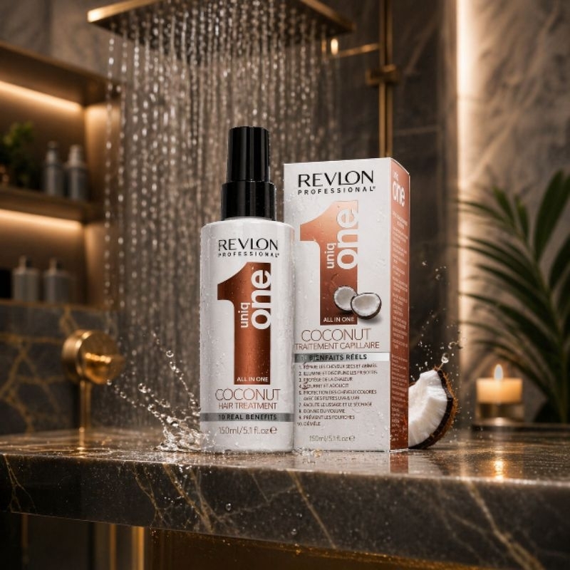 🌴 Revlon Protetor Térmico Professional Uniq One All in One Coconut – Tratamento Capilar 10 em 1 (150ml)