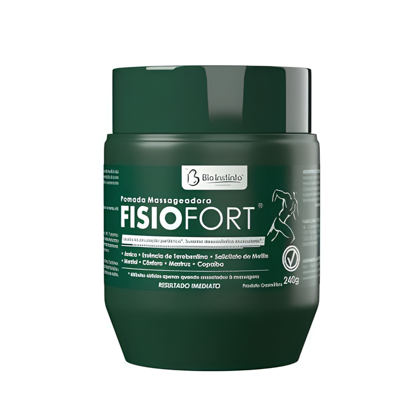Pomada Desodorante Massageadora Fisiofort p Academia Bio Instinto 240g