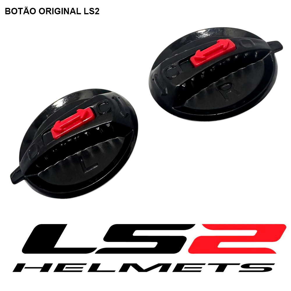 Reparo Botão Viseira Ls2 Ff358 Ff396 Ff386 Ff394  - Original Ls2