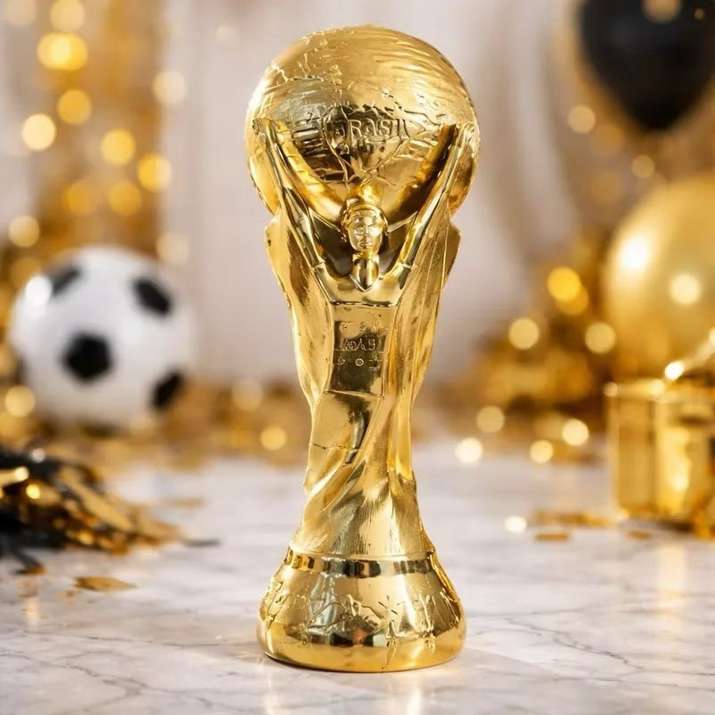 Taça Copa Do Mundo | 32cm | Decoração Copa Do Mundo | 2026 | Seleção Brasileira | Enfeite De Casa E Festas | Cenário