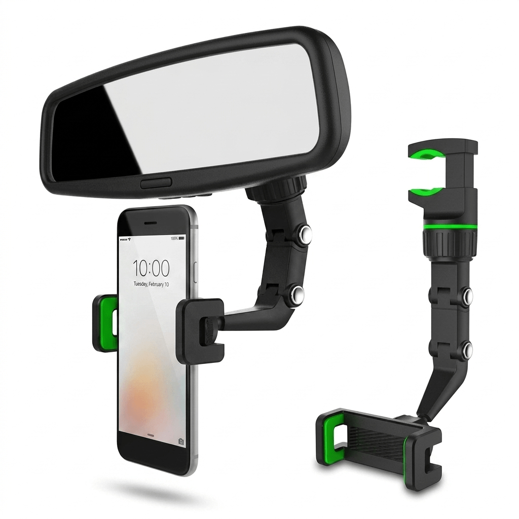 Suporte Celular Retrovisor Carro 360° Articulado Universal GPS