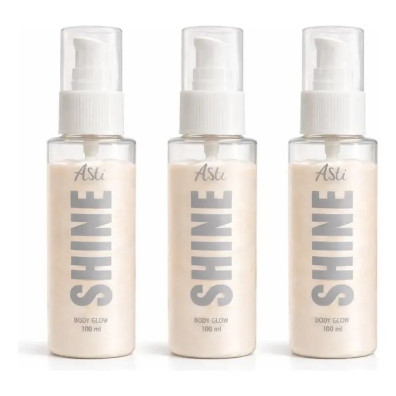 BODY SPLASH Shine Iluminador Corporal, com glitter, Cheiroso
