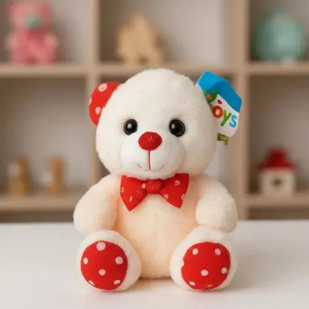 Urso de Pelúcia Ursinho Fofo Bebe 20cm Ursinho Peludo Coração Macio Cestas Presentes Urso Coração · foto 2