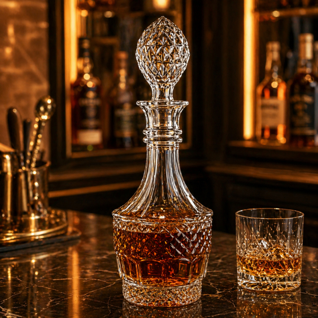 Garrafa Licoreira Vidro Whisky Licor Cachaça 820 ml Retro Decoração