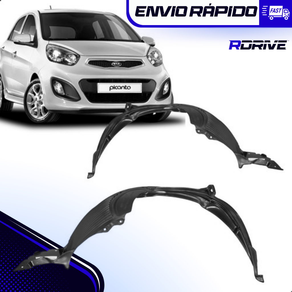 Parabarro Picanto 2012 a 2015 Dianteiro Direito ou Esquerdo Unitário Kia Molde Original