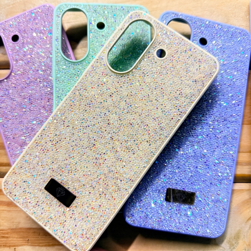 Capa Capinha Xiaomi redmi 13C / Xiaomi Poco C65 Glitter Strass anti Impacto Silicone Aveludado Premium Feminina Luxo