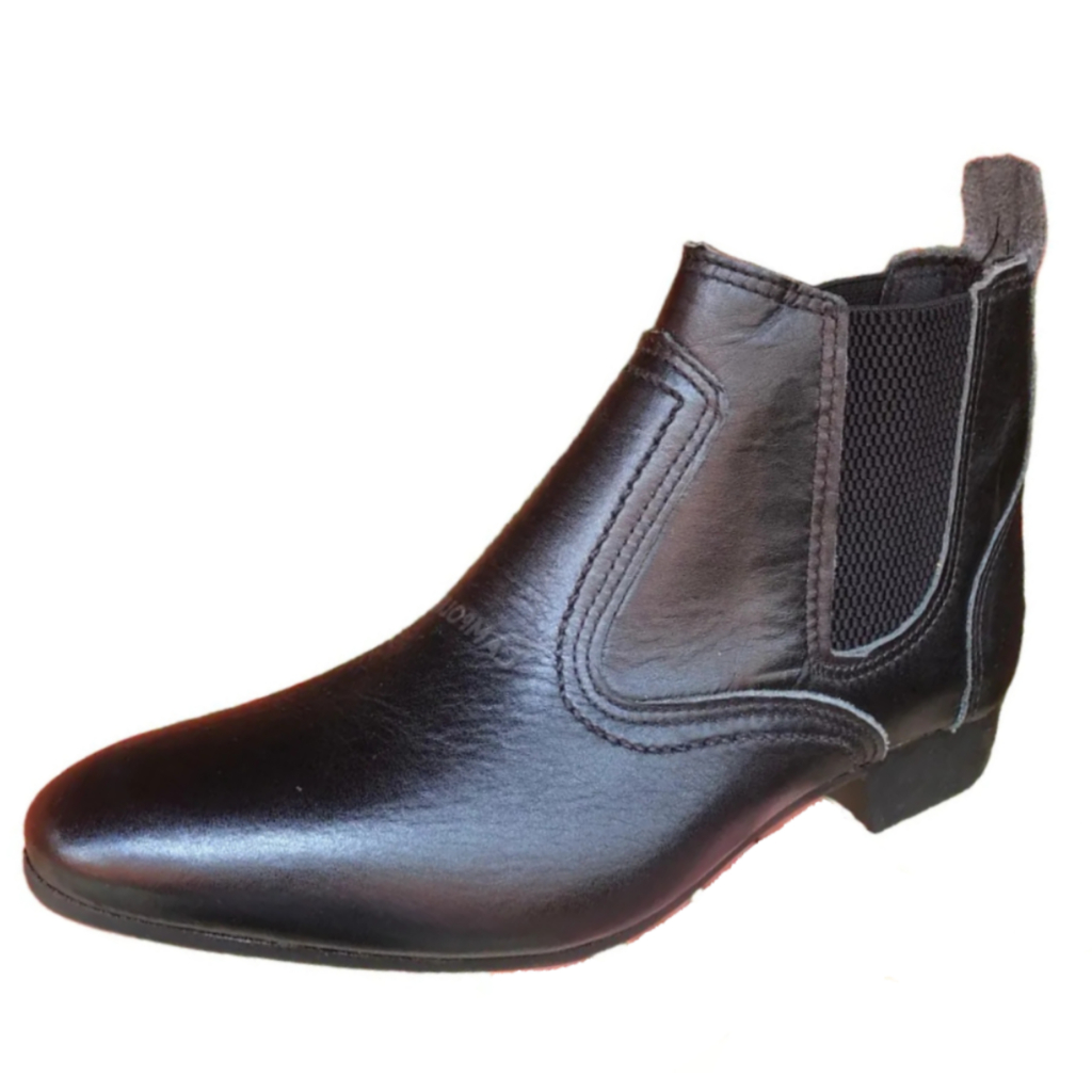 Bota Country Texana Cor Preta Botina Masculina Feminina Unisex Homem e Mulher Botinha Vaquejada 2433