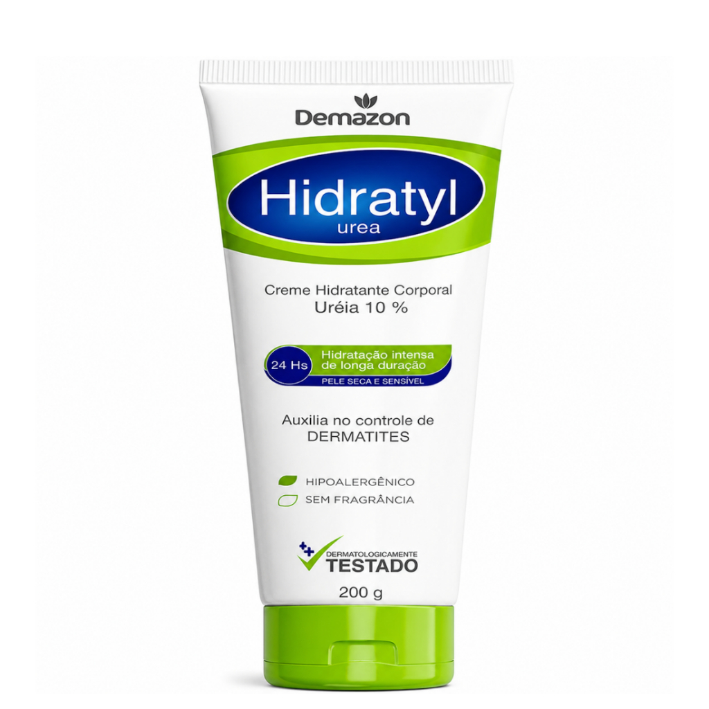 Creme Hidratante Ureia 10% Hidratyn 200g Demazon Hidratação Intensa